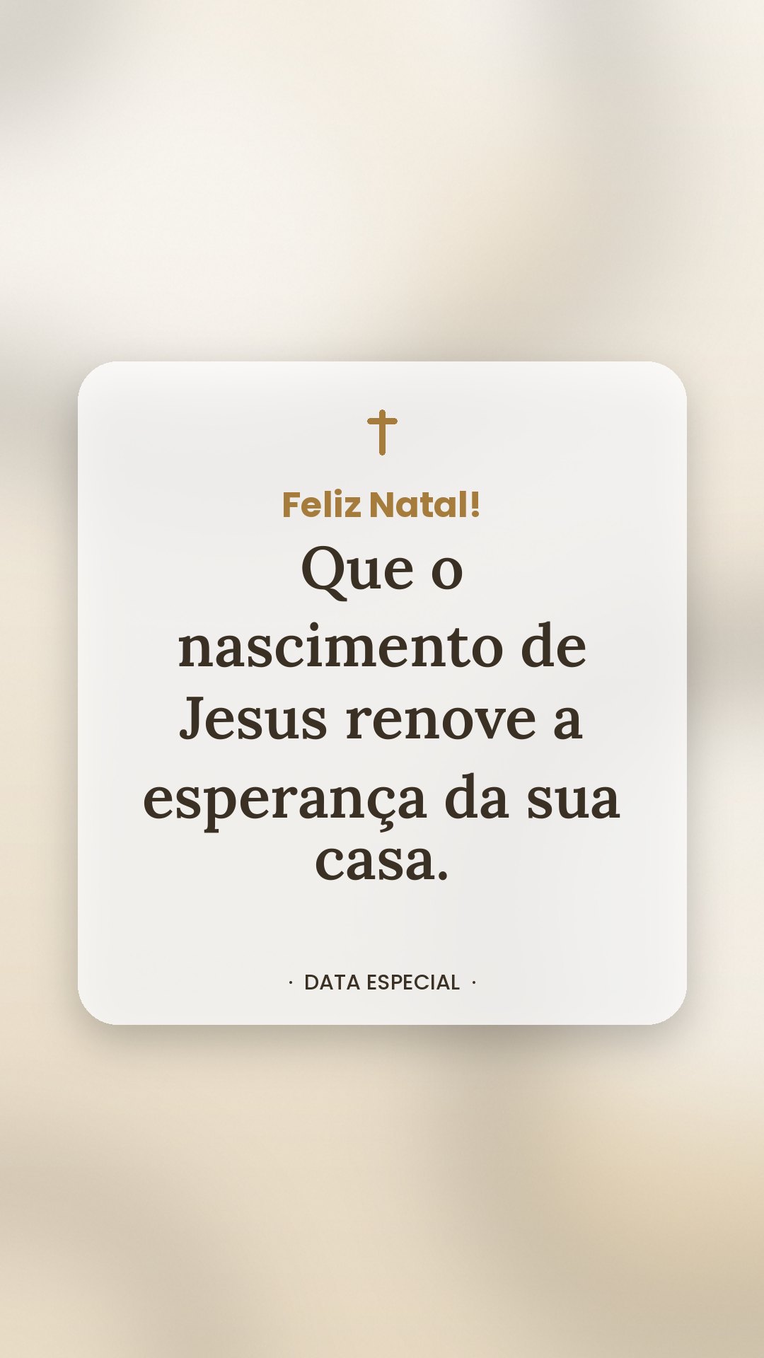 Datas especiais